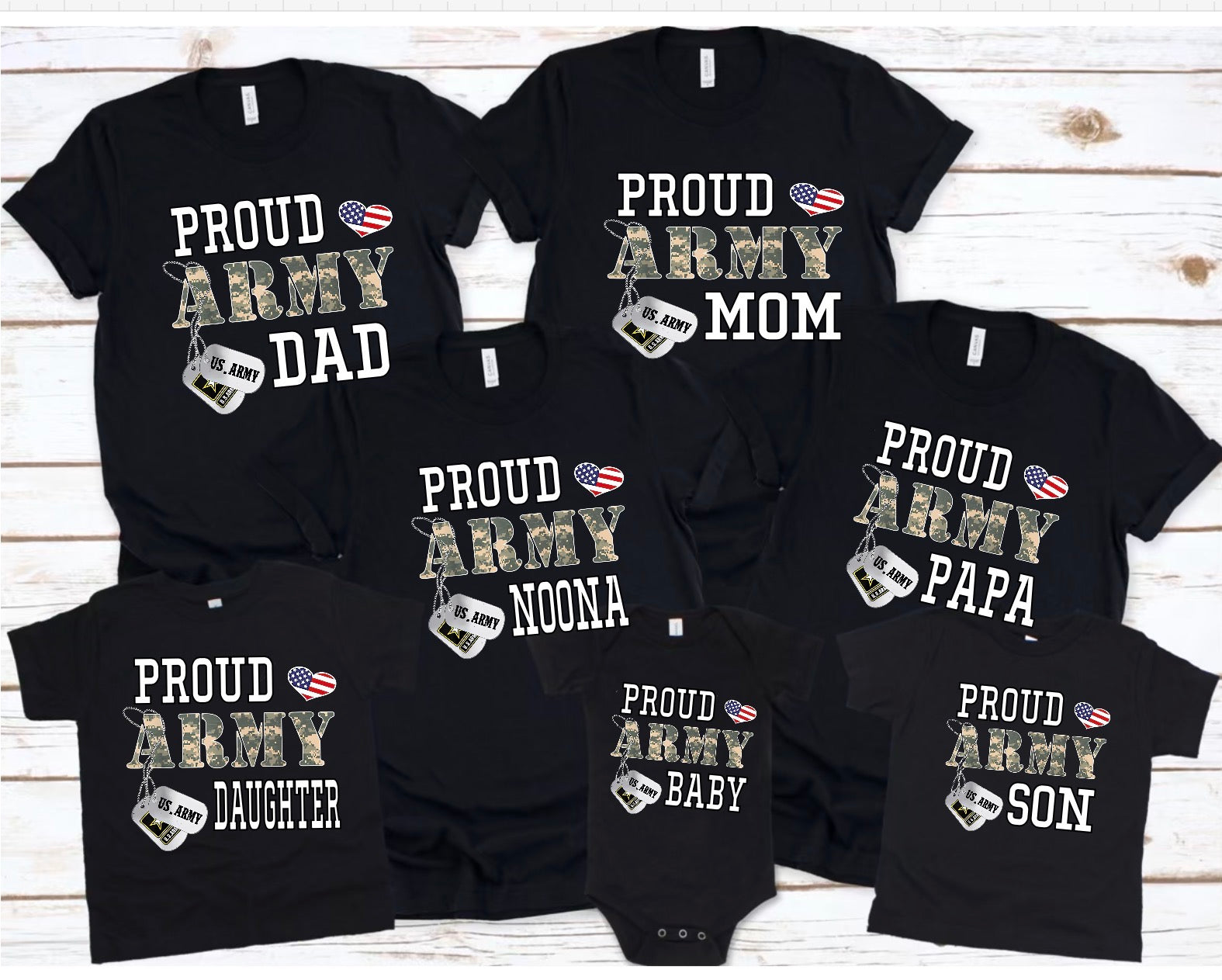 Army T-Shirt Personalized (any name)